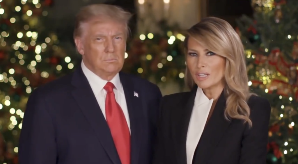 President Trump And Melania Give Heartwarming Christmas Message The
