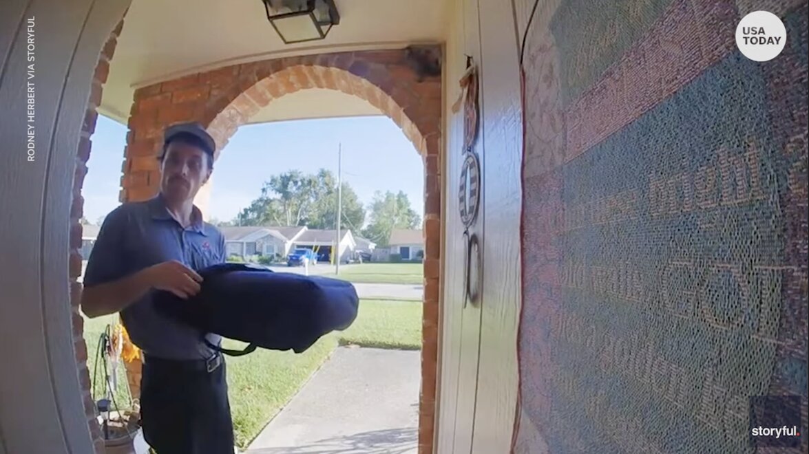 Pizza Delivery Goes Viral In Hilarious Video Showing Squirrel Flying
