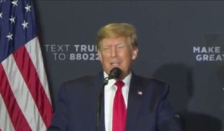 WATCH: Crowd Loses It As Trump Hilariously Imitates Biden On Stage