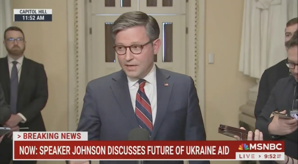 Speaker Johnson Refuses To Back Down, Claims No Ukraine Aid Without A ...