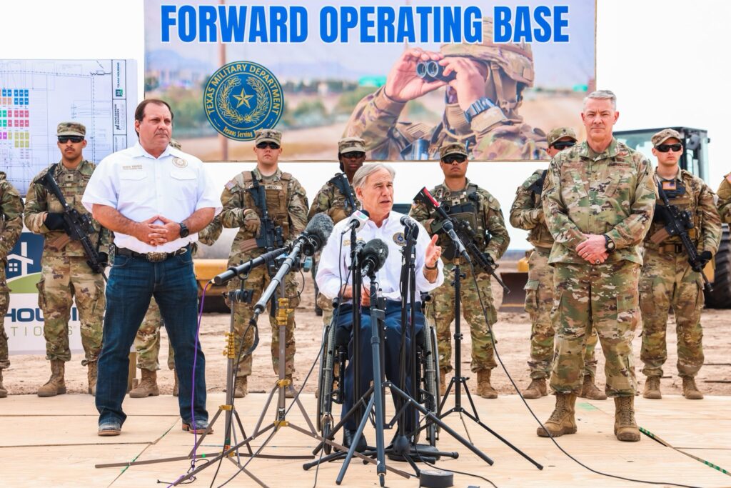 Gov. Abbott Announces Texas Military Base Along Texas-Mexico Border ...