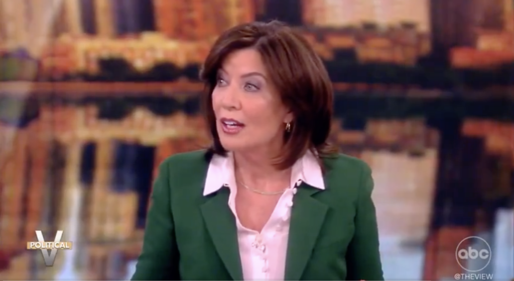 WATCH: NY Gov. Kathy Hochul Goes On "The View," Tries To Blame Trump ...