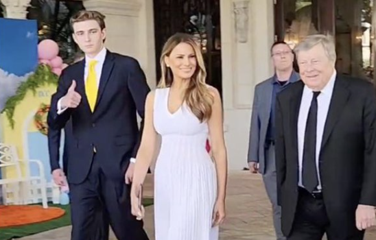 Internet Goes Wild Over Easter Pic Of Barron, Melania - The American