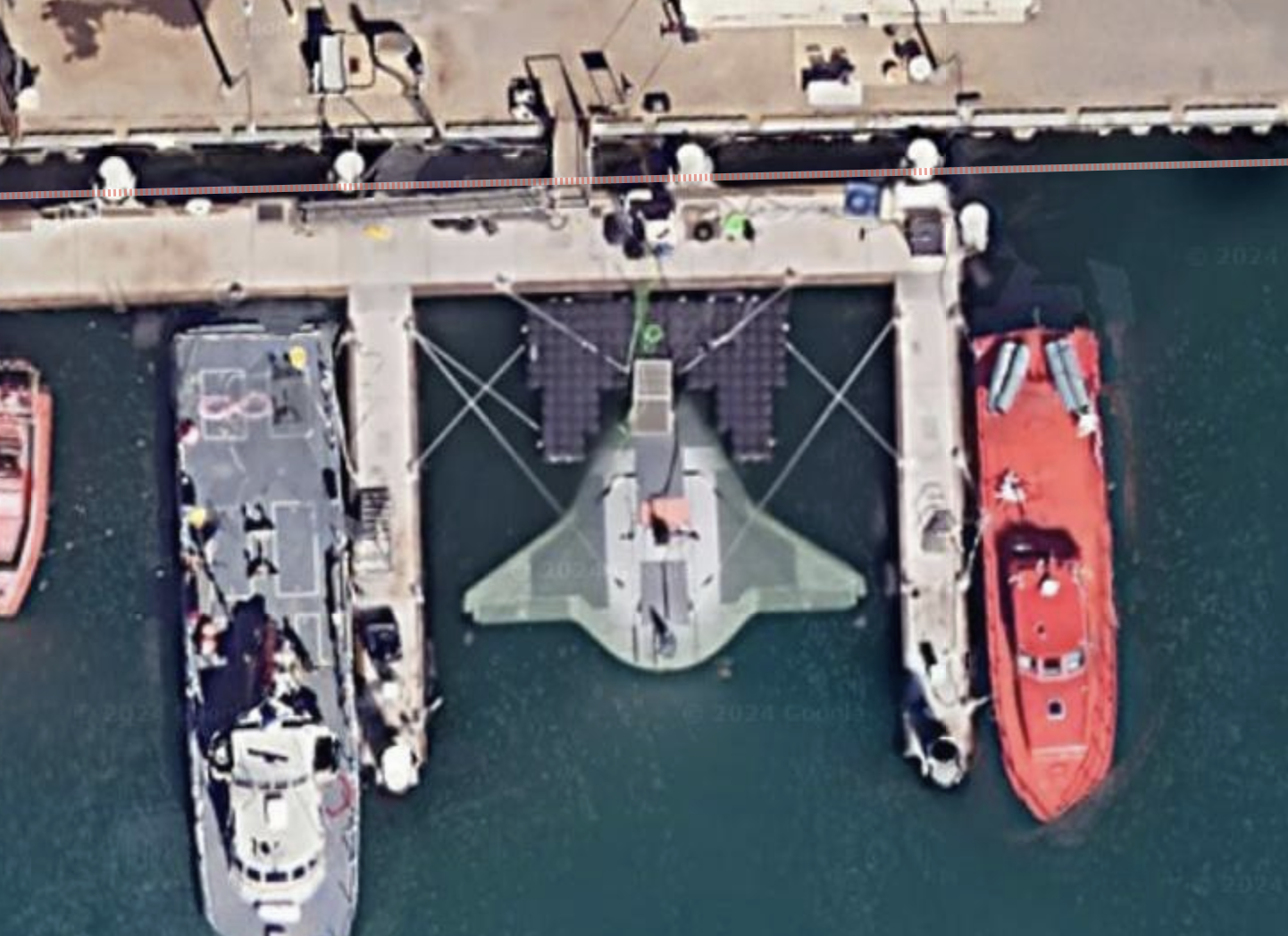 Top Secret US Military Submarine Seen On Google Maps - The American ...