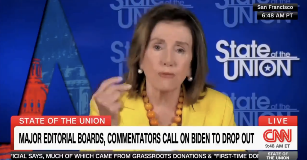 WATCH: Nancy Pelosi Ironically Stumbles Through Defense Of Biden's ...