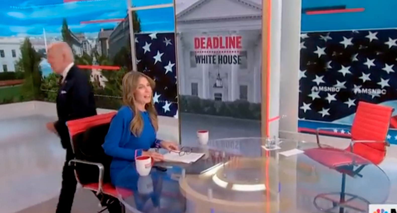WATCH Biden Got Up, Walked Off MSNBC Interview Set "While They're(02)