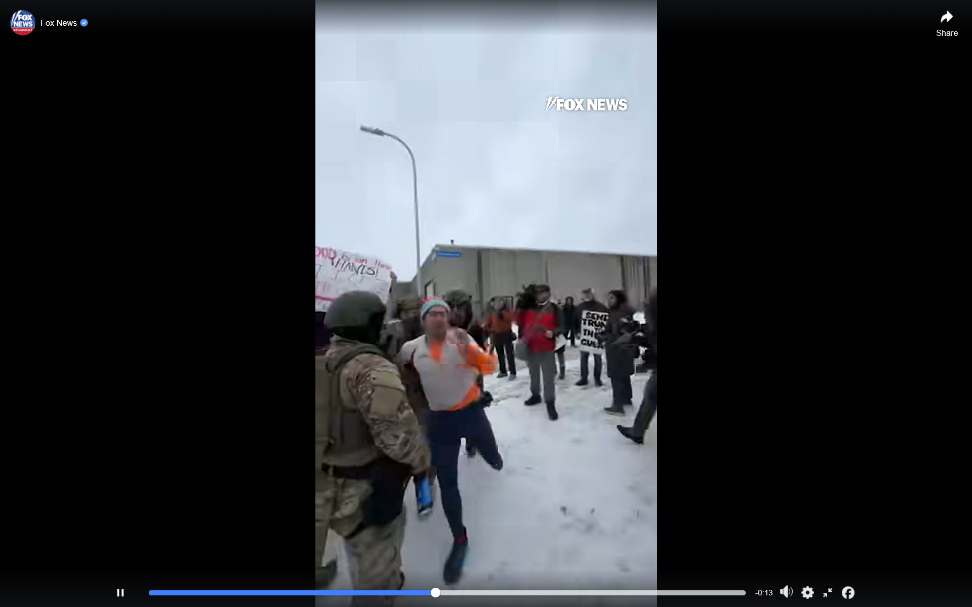 WATCH: Leftist Protester Spits On ICE, Immediately Gets Arrested