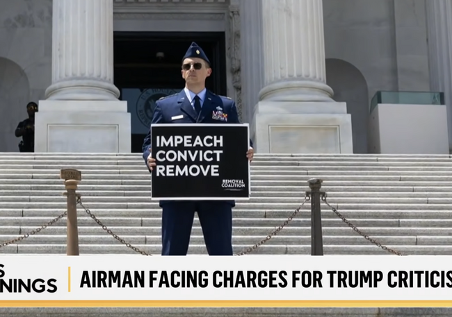 Air Force Major Faces Ten Charges after Trying to Use His Uniform to Attack and Discredit President Trump