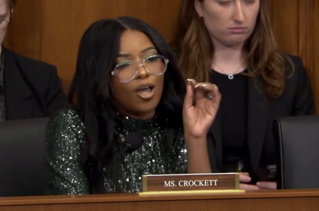 WATCH: Jasmine Crockett Wears Sparkly Outfit In Congress While Angrily Insisting Supporting Argentina’s Soccer Team is Racist While Going Off the Rails in Bonkers Congressional Hearing