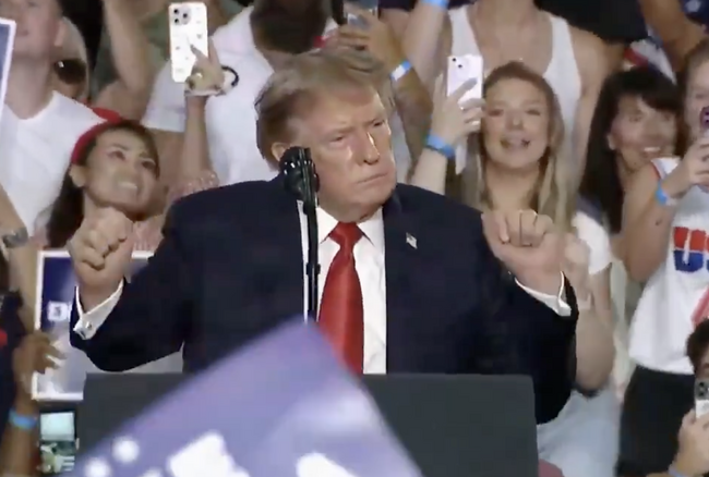 WATCH: Trump Shares Hilarious Story about Melania and the Trump Dance…Then Does the Dance Yet Again